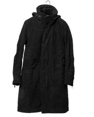 POEME BOHEMIEN PA 12 T 512 99 Men Long Zipped Parka Herren Jacke Coat Jacket Mantel cotton black hide m 1