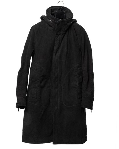 POEME BOHEMIEN PA 12 T 512 99 Men Long Zipped Parka Herren Jacke Coat Jacket Mantel cotton black hide m 1
