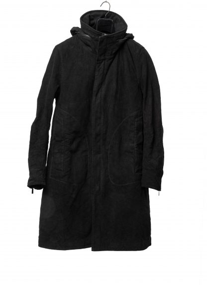 POEME BOHEMIEN PA 12 T 512 99 Men Long Zipped Parka Herren Jacke Coat Jacket Mantel cotton black hide m 1