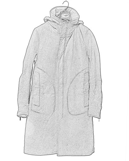 POEME BOHEMIEN PA 12 T 512 99 Men Long Zipped Parka Herren Jacke Coat Jacket Mantel cotton black hide m 2