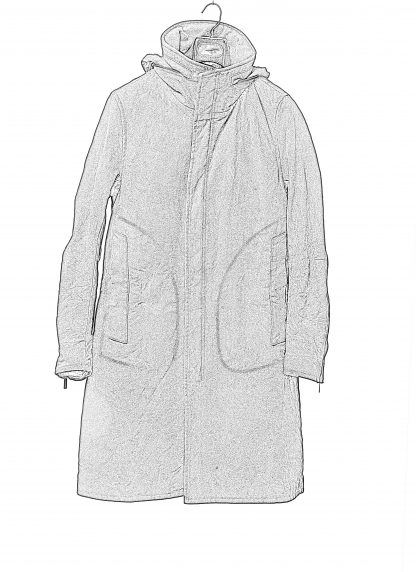 POEME BOHEMIEN PA 12 T 512 99 Men Long Zipped Parka Herren Jacke Coat Jacket Mantel cotton black hide m 2