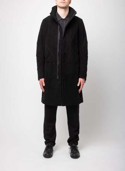 POEME BOHEMIEN PA 12 T 512 99 Men Long Zipped Parka Herren Jacke Coat Jacket Mantel cotton black hide m 3