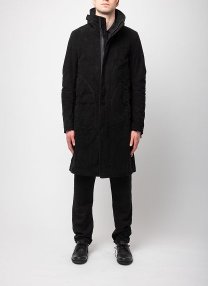 POEME BOHEMIEN PA 12 T 512 99 Men Long Zipped Parka Herren Jacke Coat Jacket Mantel cotton black hide m 5