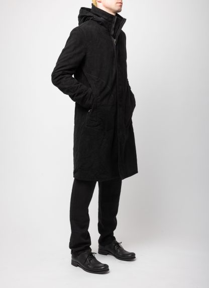 POEME BOHEMIEN PA 12 T 512 99 Men Long Zipped Parka Herren Jacke Coat Jacket Mantel cotton black hide m 7