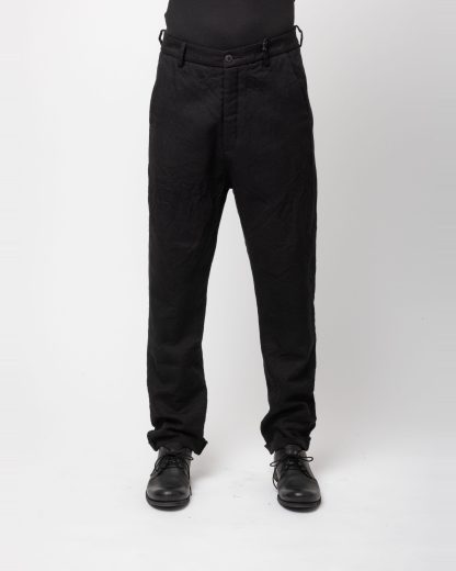 POEME BOHEMIEN PT 42 T 507 99 Men Regular Fit Pants Herren Hose Trousers virgin wool black hide m 3