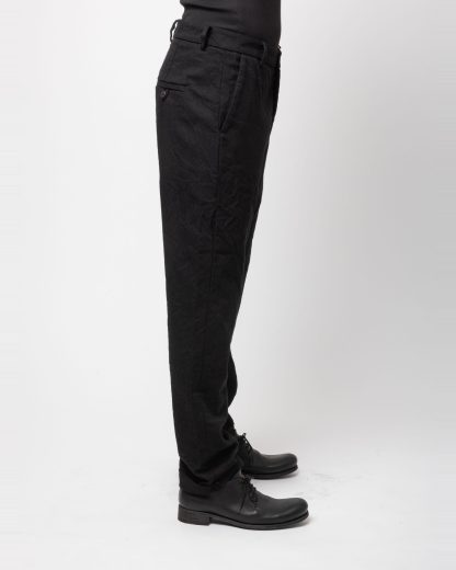 POEME BOHEMIEN PT 42 T 507 99 Men Regular Fit Pants Herren Hose Trousers virgin wool black hide m 4