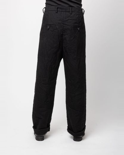 POEME BOHEMIEN PT 44 T 507 99 Men Large Fit Pants Herren Hose Trousers virgin wool black hide m 5
