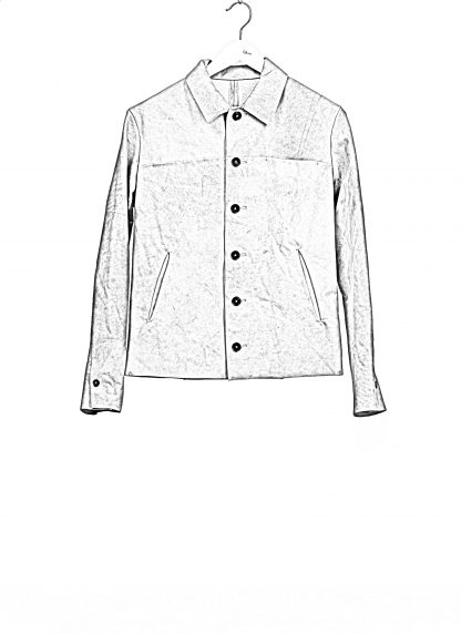 MA+ Maurizio Amadei macross J250 SY10 Men Trucker Jacket Herren Leder Jacke washed cow leather carbon hide m 2