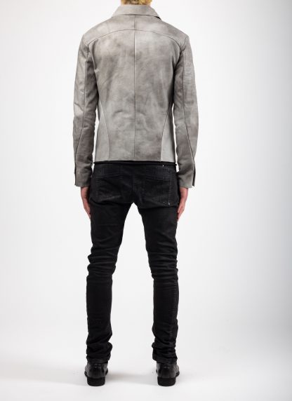 MA+ Maurizio Amadei macross J250 SY10 Men Trucker Jacket Herren Leder Jacke washed cow leather carbon hide m 7