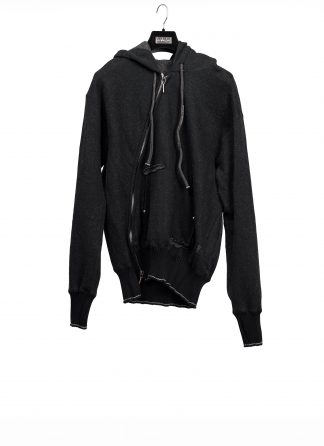 Taichi Murakami Men Displacement Sweat Parka Hooded Zipped Herren Sweater Jacket Jacke cashmere blanket cotton black dark grey hide m 11