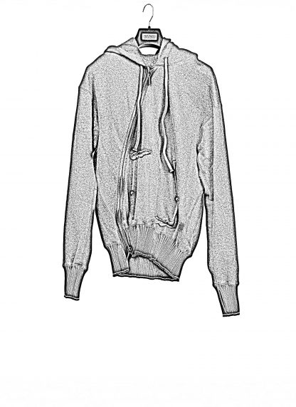 Taichi Murakami Men Displacement Sweat Parka Hooded Zipped Herren Sweater Jacket Jacke cashmere blanket cotton black dark grey hide m 22