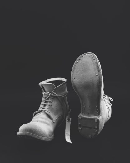 LAYER 0 2.5 H14 HGW Men Lace Up Boot Herren Shoe Stiefel Limited Hand Made Goodyear horse shell cordovan rev leather exclusive dirty white hide m 14