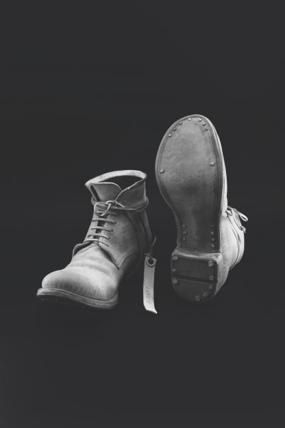 LAYER 0 2.5 H14 HGW Men Lace Up Boot Herren Shoe Stiefel Limited Hand Made Goodyear horse shell cordovan rev leather exclusive dirty white hide m 14