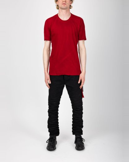 LAYER 0 T Shirt 75 men short sleeve tee herren tshirt cotton dirty red hide m 3