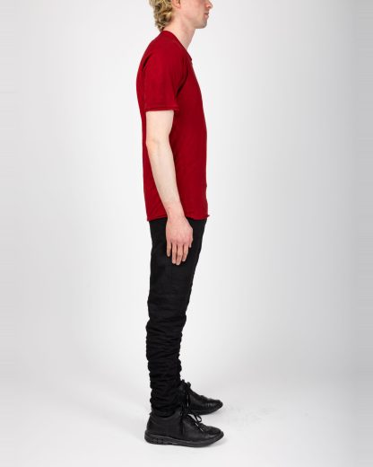 LAYER 0 T Shirt 75 men short sleeve tee herren tshirt cotton dirty red hide m 4