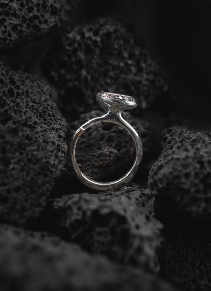 ROSA MARIA BEENU TB S ST GP DIX CO Ring Jewellery Jewelry Schmuck women sterling silver pink gold cognac diamonds hide m 2