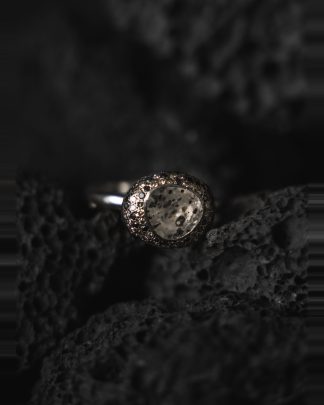 ROSA MARIA CARRIE R TB S ST DIA CP BLK 3R BLK RQTZ DOTS Ring Jewellery Jewelry Schmuck 925 Sterling Silver Cognac Black Diamonds hide m 1