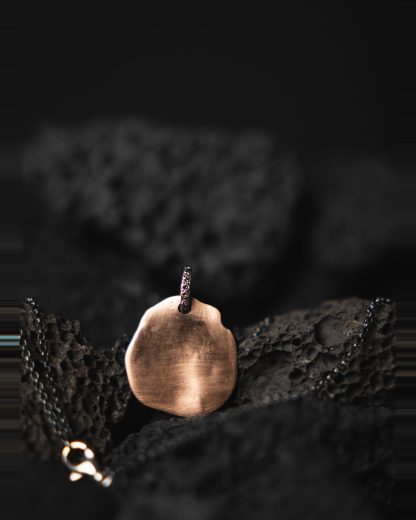 ROSA MARIA PE BERYTUS 2 GP DIV51 ST DIA CO Necklace Jewellery Jewelry Schmuck 925 Sterling Silver 12k Pink Gold Cognac Diamonds hide m 3
