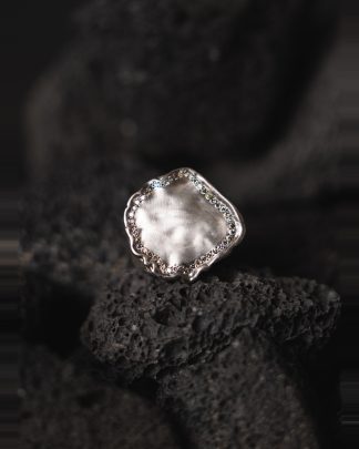 ROSA MARIA TIMOR S ST DIX CO Ring Jewellery Jewelry Schmuck 925 Sterling Silver Cognac Diamonds hide m 1