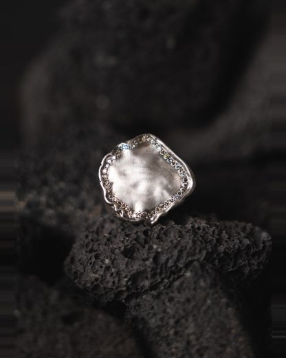 ROSA MARIA TIMOR S ST DIX CO Ring Jewellery Jewelry Schmuck 925 Sterling Silver Cognac Diamonds hide m 1