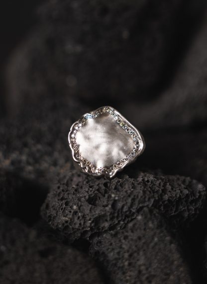 ROSA MARIA TIMOR S ST DIX CO Ring Jewellery Jewelry Schmuck 925 Sterling Silver Cognac Diamonds hide m 1