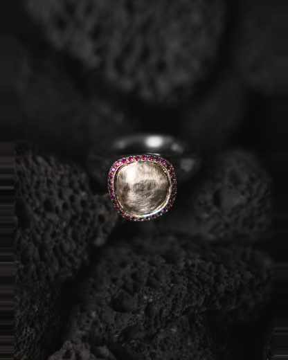 ROSA MARIA VIZA S S DIX RU Ring Jewellery Jewelry Schmuck 925 Sterling Silver Rubies hide m 1
