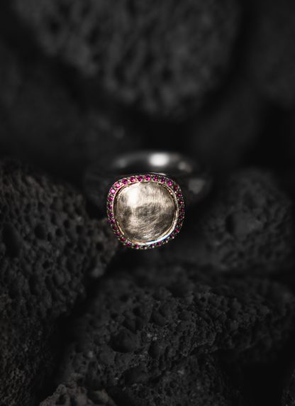 ROSA MARIA VIZA S S DIX RU Ring Jewellery Jewelry Schmuck 925 Sterling Silver Rubies hide m 1