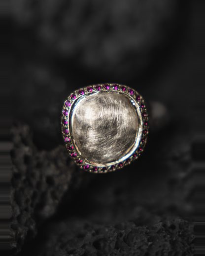 ROSA MARIA VIZA S S DIX RU Ring Jewellery Jewelry Schmuck 925 Sterling Silver Rubies hide m 3