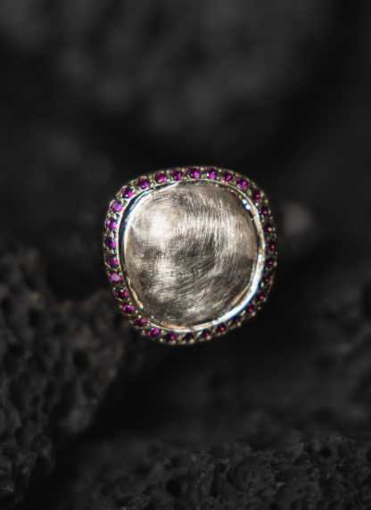 ROSA MARIA VIZA S S DIX RU Ring Jewellery Jewelry Schmuck 925 Sterling Silver Rubies hide m 3