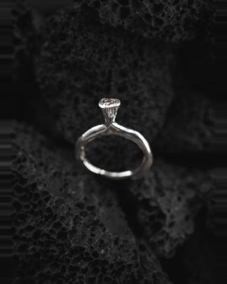 ROSA MARIA YAMA R H DIX BRN Ring Jewellery Jewelry Schmuck Sterling Silver Brown Diamond hide m 1