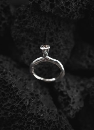 ROSA MARIA YAMA R H DIX BRN Ring Jewellery Jewelry Schmuck Sterling Silver Brown Diamond hide m 1