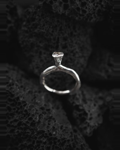 ROSA MARIA YAMA R H DIX BRN Ring Jewellery Jewelry Schmuck Sterling Silver Brown Diamond hide m 1