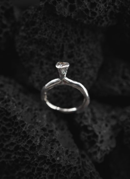 ROSA MARIA YAMA R H DIX BRN Ring Jewellery Jewelry Schmuck Sterling Silver Brown Diamond hide m 1