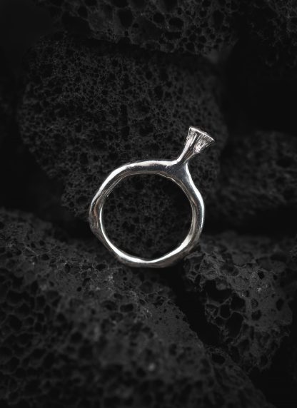 ROSA MARIA YAMA R H DIX BRN Ring Jewellery Jewelry Schmuck Sterling Silver Brown Diamond hide m 2