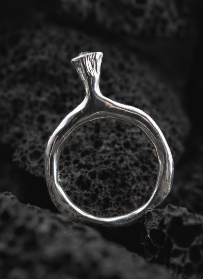 ROSA MARIA YAMA R H DIX BRN Ring Jewellery Jewelry Schmuck Sterling Silver Brown Diamond hide m 4