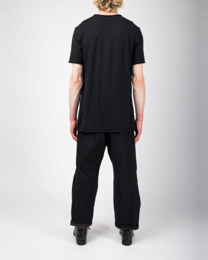 FORME D’EXPRESSION HJ010 S736 Men ZZ V Neck T Shirt Herren Tee Tshirt cotton black hide m 5