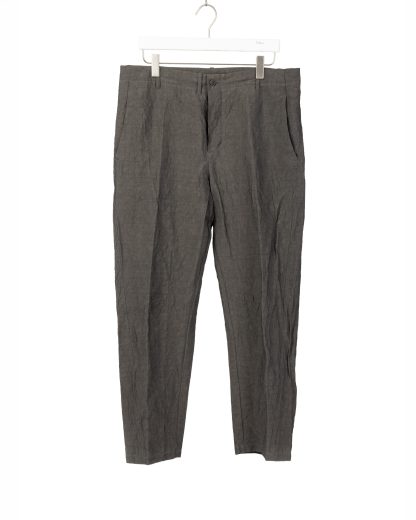 FORME D’EXPRESSION HP022 441G Men Oblique Lounge Pants Trousers Herren Hose linen cotton grey hide m 1