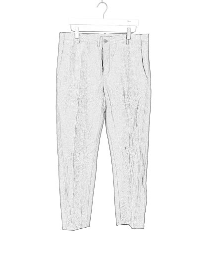 FORME D’EXPRESSION HP022 441G Men Oblique Lounge Pants Trousers Herren Hose linen cotton grey hide m 2