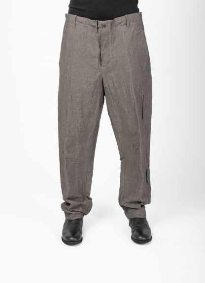FORME D’EXPRESSION HP022 441G Men Oblique Lounge Pants Trousers Herren Hose linen cotton grey hide m 3