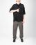 FORME D’EXPRESSION HS016 GBMB Men Camp Shirt With Crescent Pocket Herren Hemd linen black hide m 4