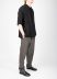 FORME D’EXPRESSION HS016 GBMB Men Camp Shirt With Crescent Pocket Herren Hemd linen black hide m 5