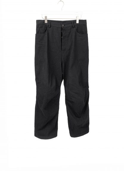 FORME D’EXPRESSION UP041 F02B Men Baggy 5 Pocket Pants Trousers Herren Hose cotton black hide m 1
