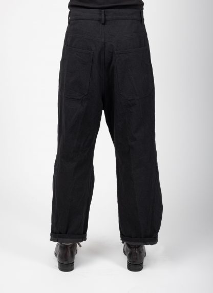 FORME D’EXPRESSION UP041 F02B Men Baggy 5 Pocket Pants Trousers Herren Hose cotton black hide m 5