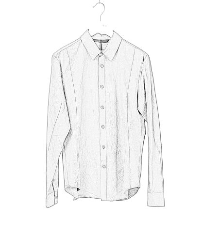FORME D’EXPRESSION US038 FC7B Men Slim Sutured Shirt Herren Hemd cotton carbon hide m 2