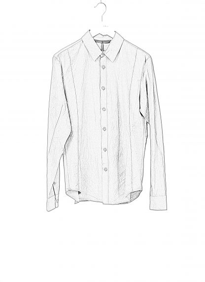 FORME D’EXPRESSION US038 FC7B Men Slim Sutured Shirt Herren Hemd cotton carbon hide m 2