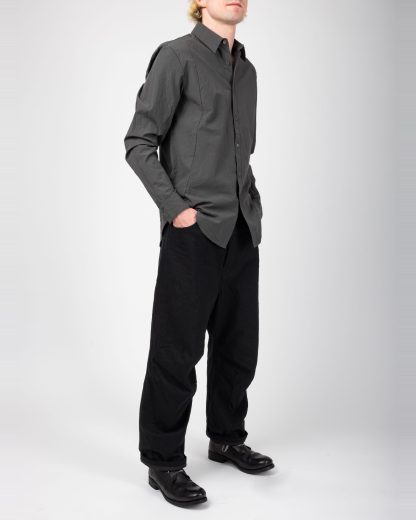 FORME D’EXPRESSION US038 FC7B Men Slim Sutured Shirt Herren Hemd cotton carbon hide m 4