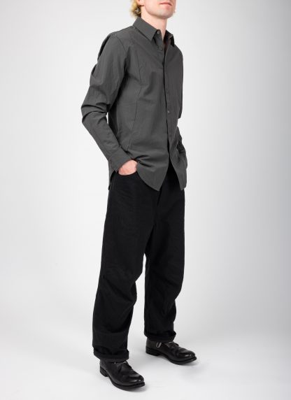 FORME D’EXPRESSION US038 FC7B Men Slim Sutured Shirt Herren Hemd cotton carbon hide m 4