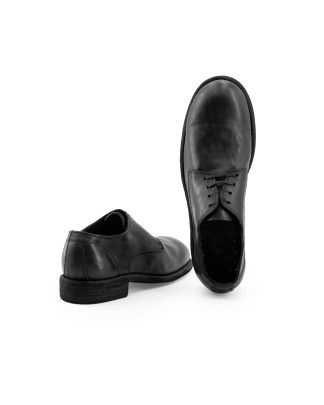 hide-m | GUIDI 992X, Classic Derby Shoe, black horse leather