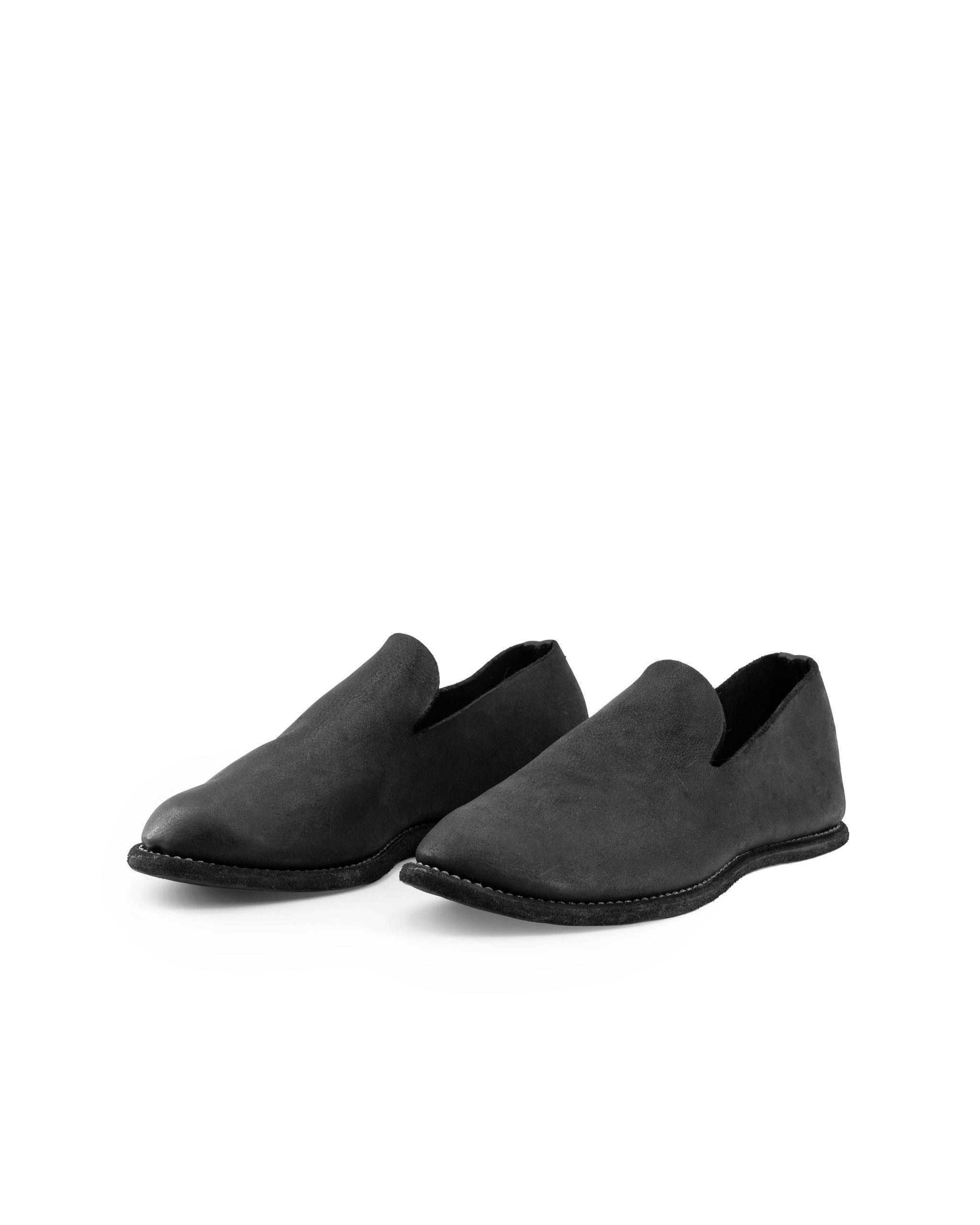 hide-m | GUIDI E28, Classic Slip On in black calf leather