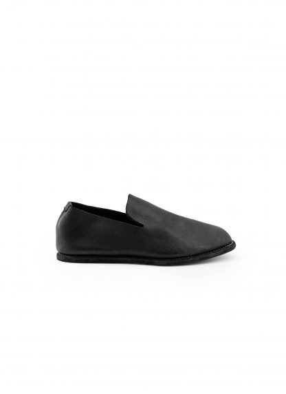 GUIDI E28 Men Slip On Derby Shoe Herren Schuh Slipper calf back side full grain leather black hide m 4